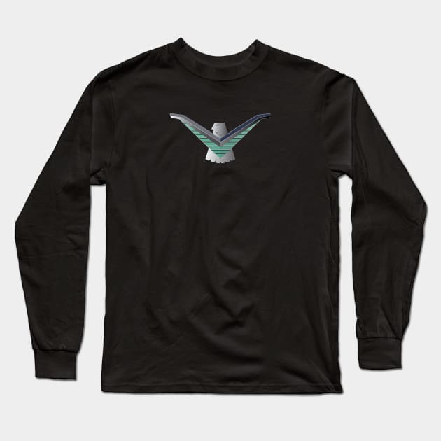 Thunderbird Emblem V Wings Black Long Sleeve T-Shirt by PauHanaDesign